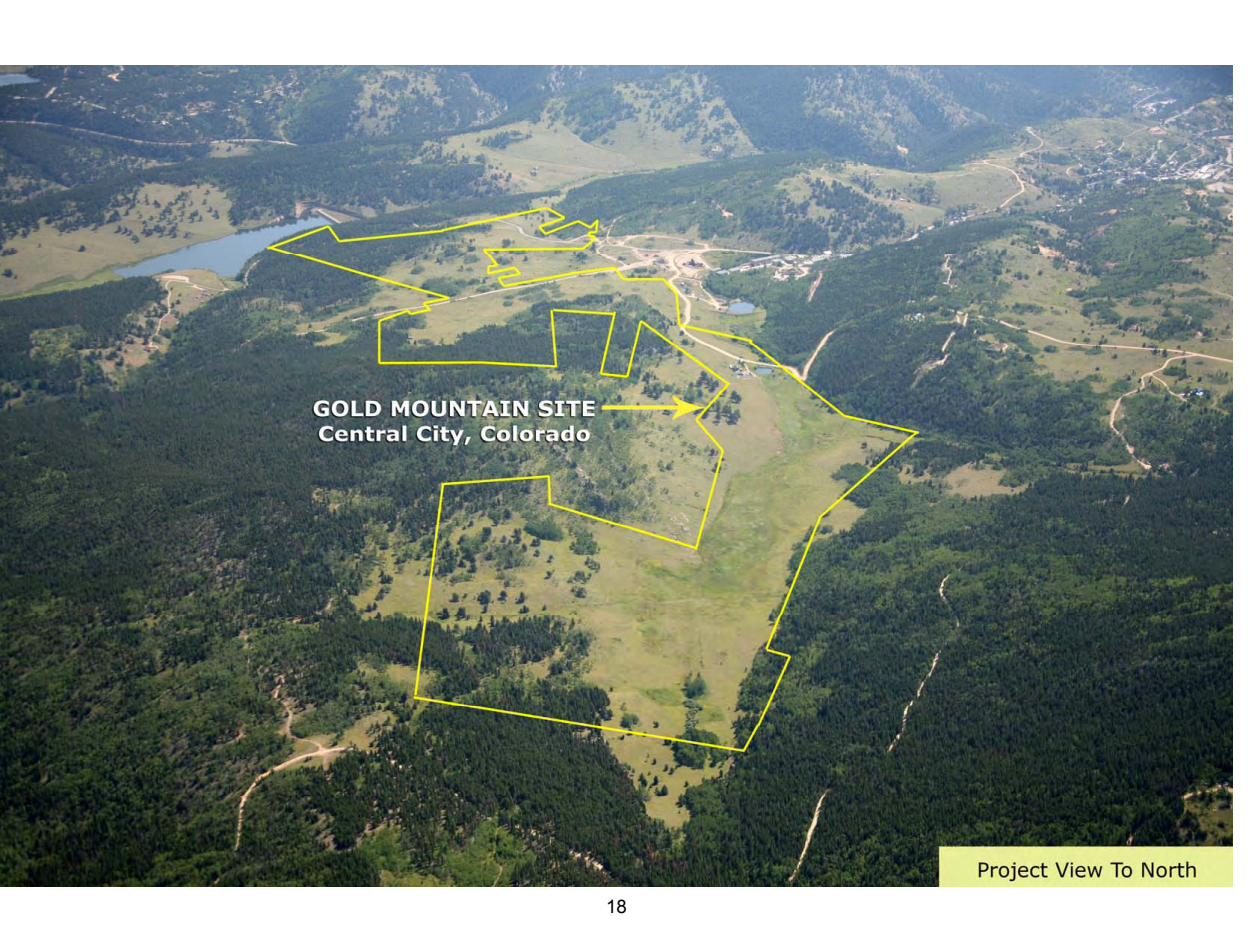 Aerial view of the northern reach of the Eureka Valley Ranch site